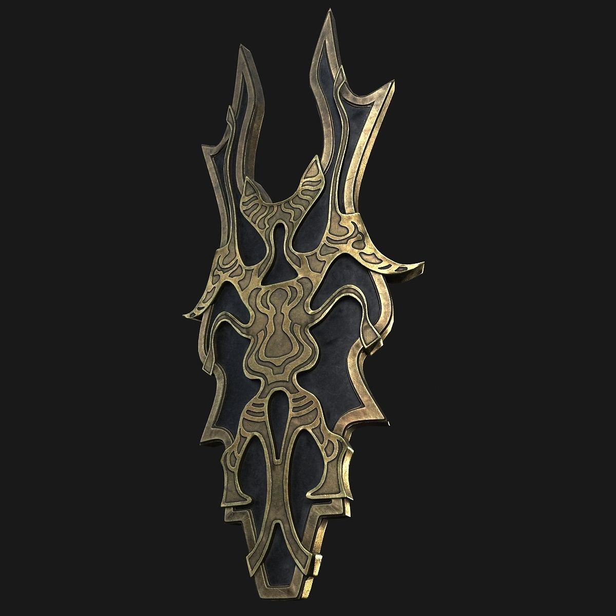 Shield fantasy 3D model_3