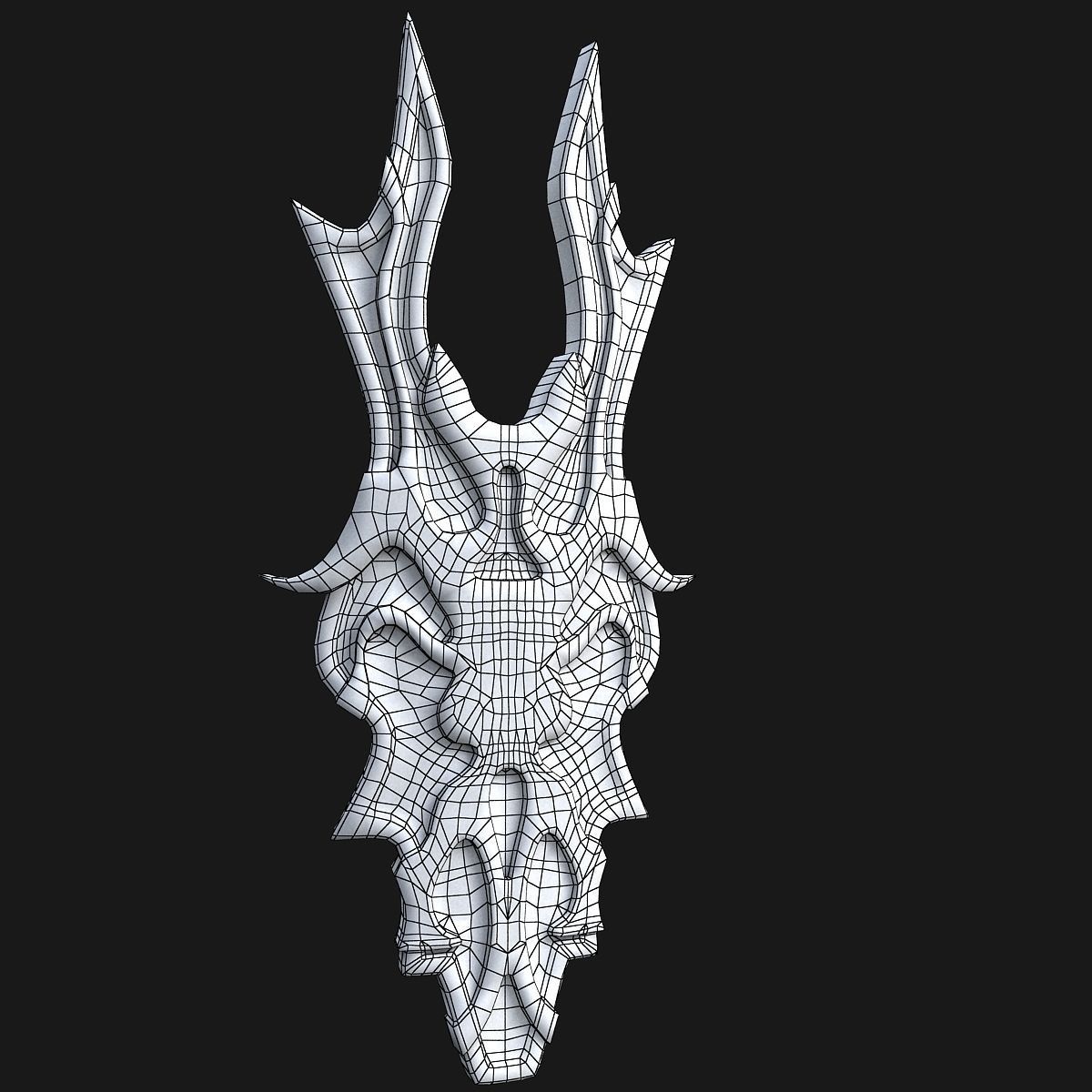 Shield fantasy 3D model_5