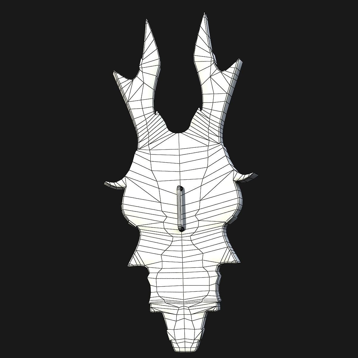 Shield fantasy 3D model_2