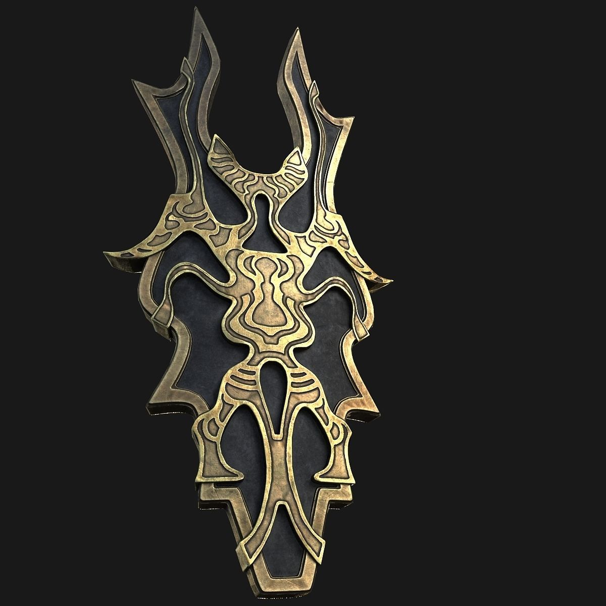 Shield fantasy 3D model_6