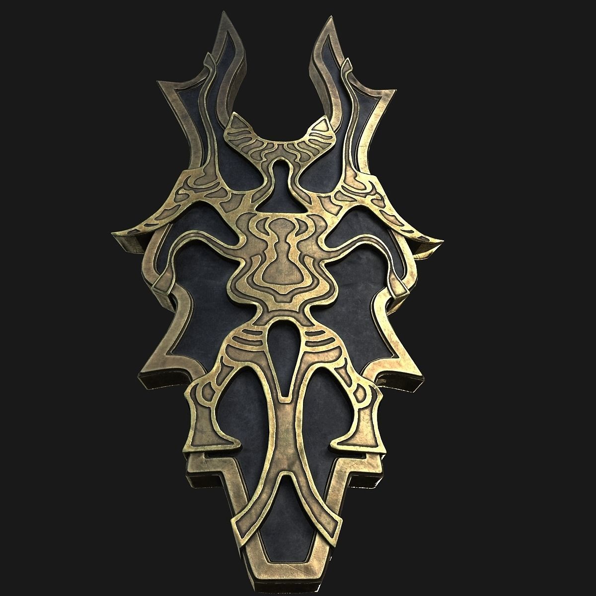 Shield fantasy 3D model_10