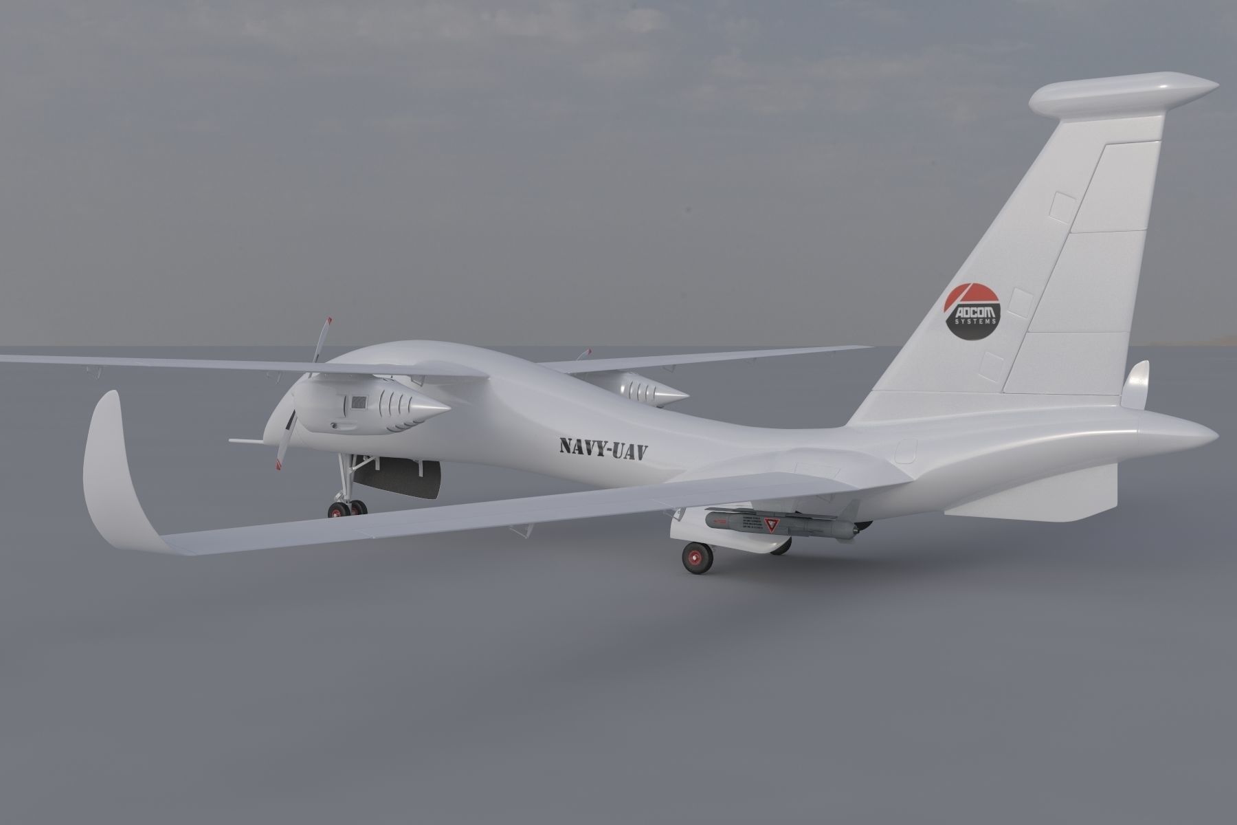 ADCOM United 40 Drone 3D model_14