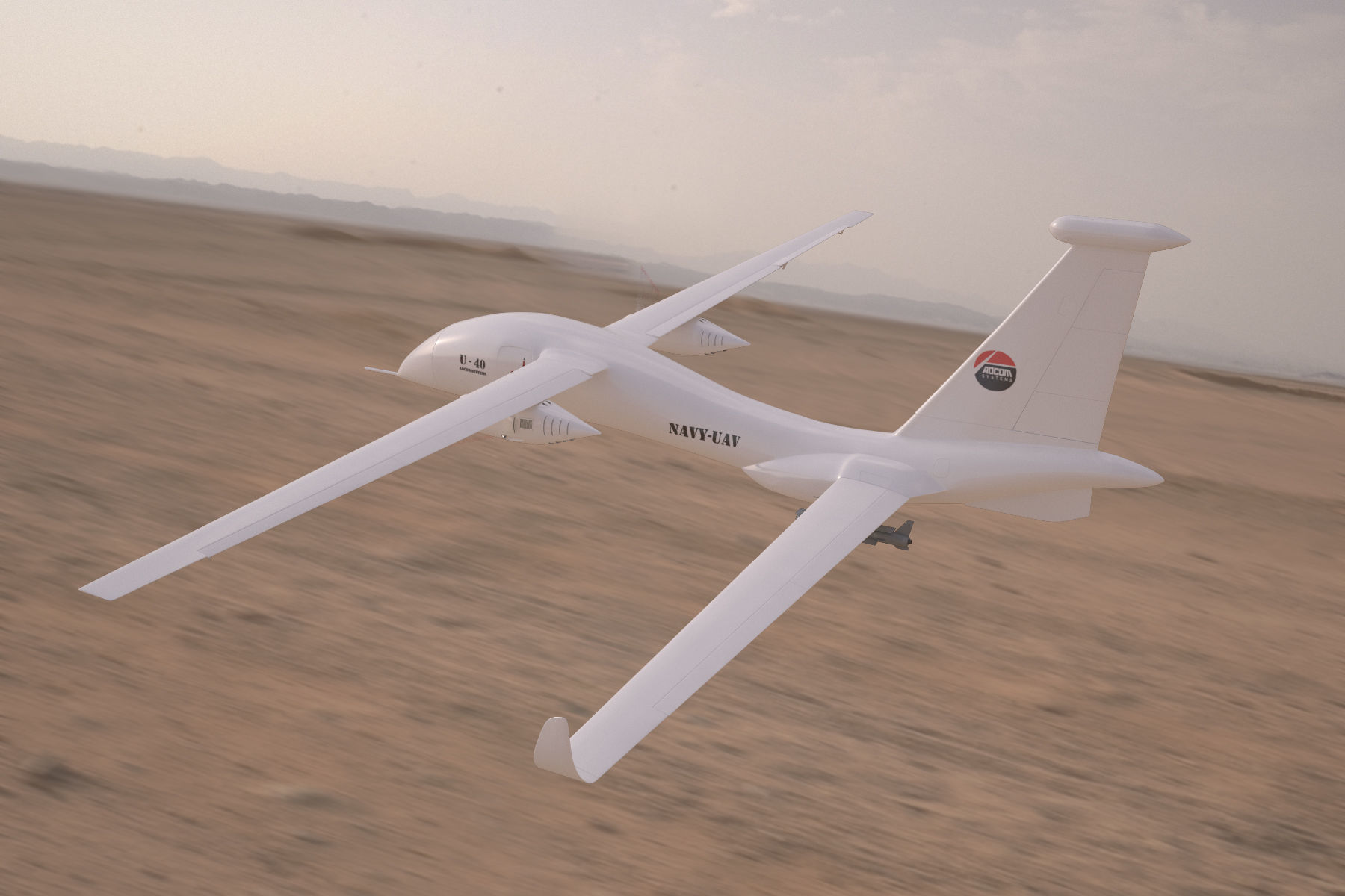 ADCOM United 40 Drone 3D model_7
