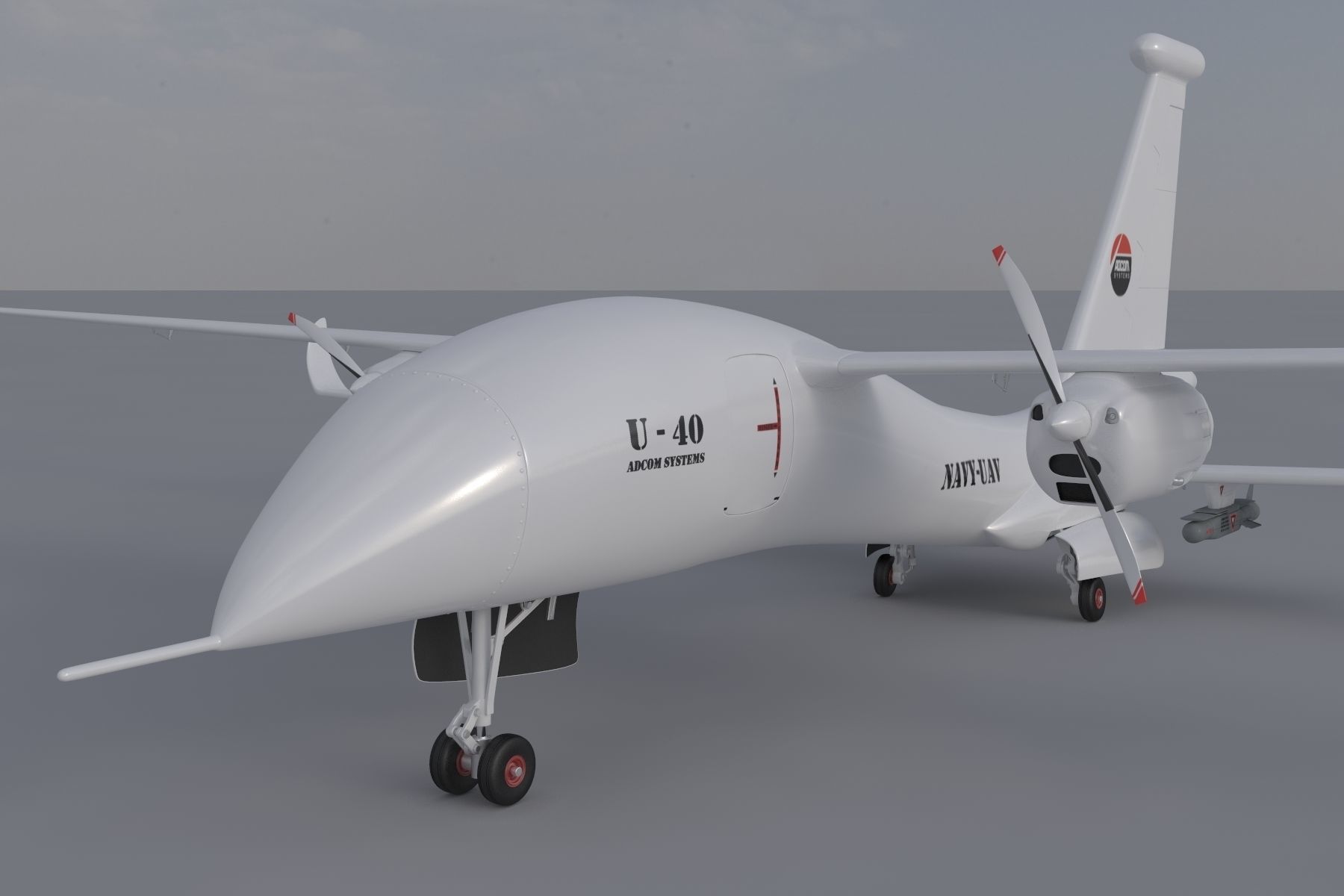ADCOM United 40 Drone 3D model_11