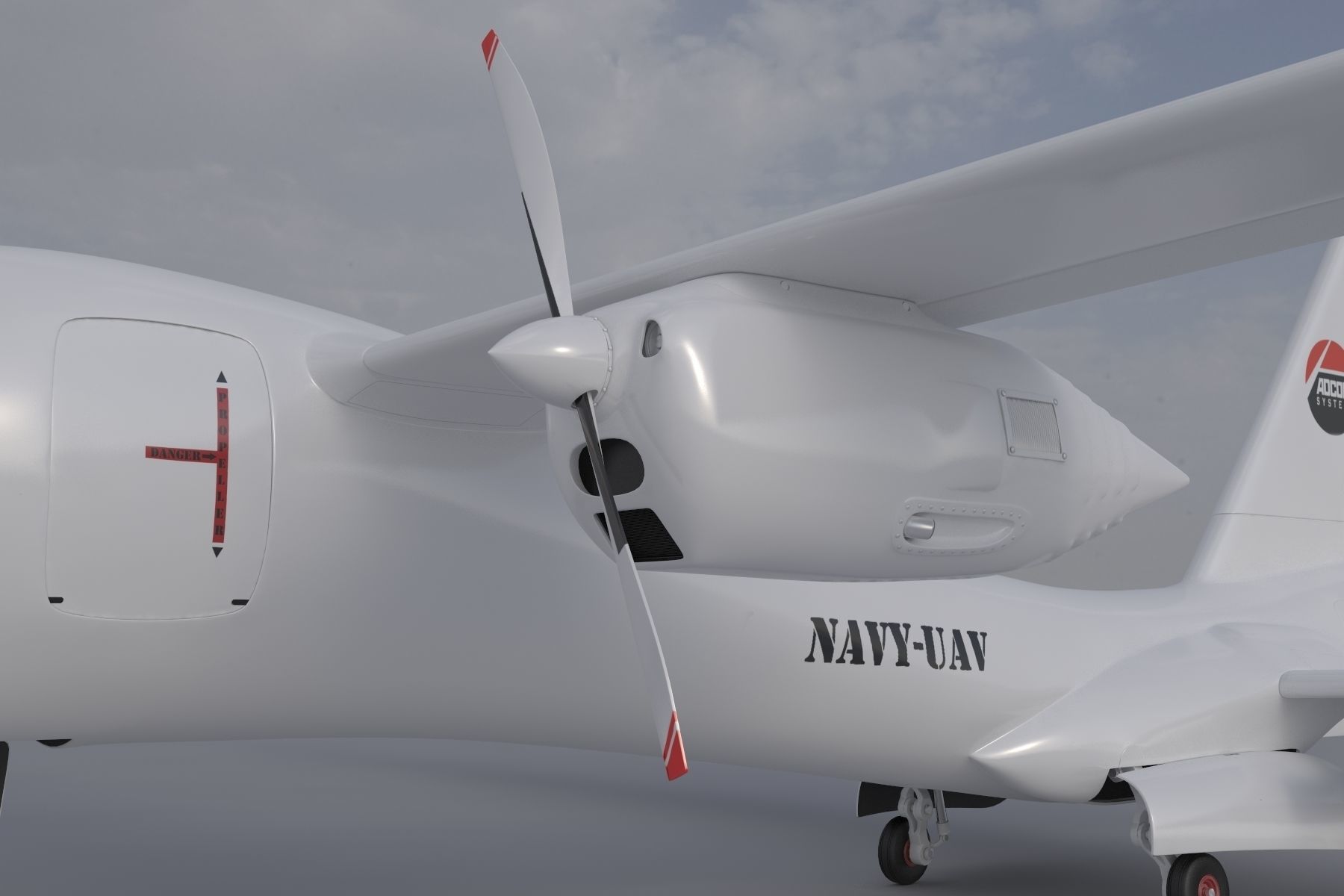 ADCOM United 40 Drone 3D model_10