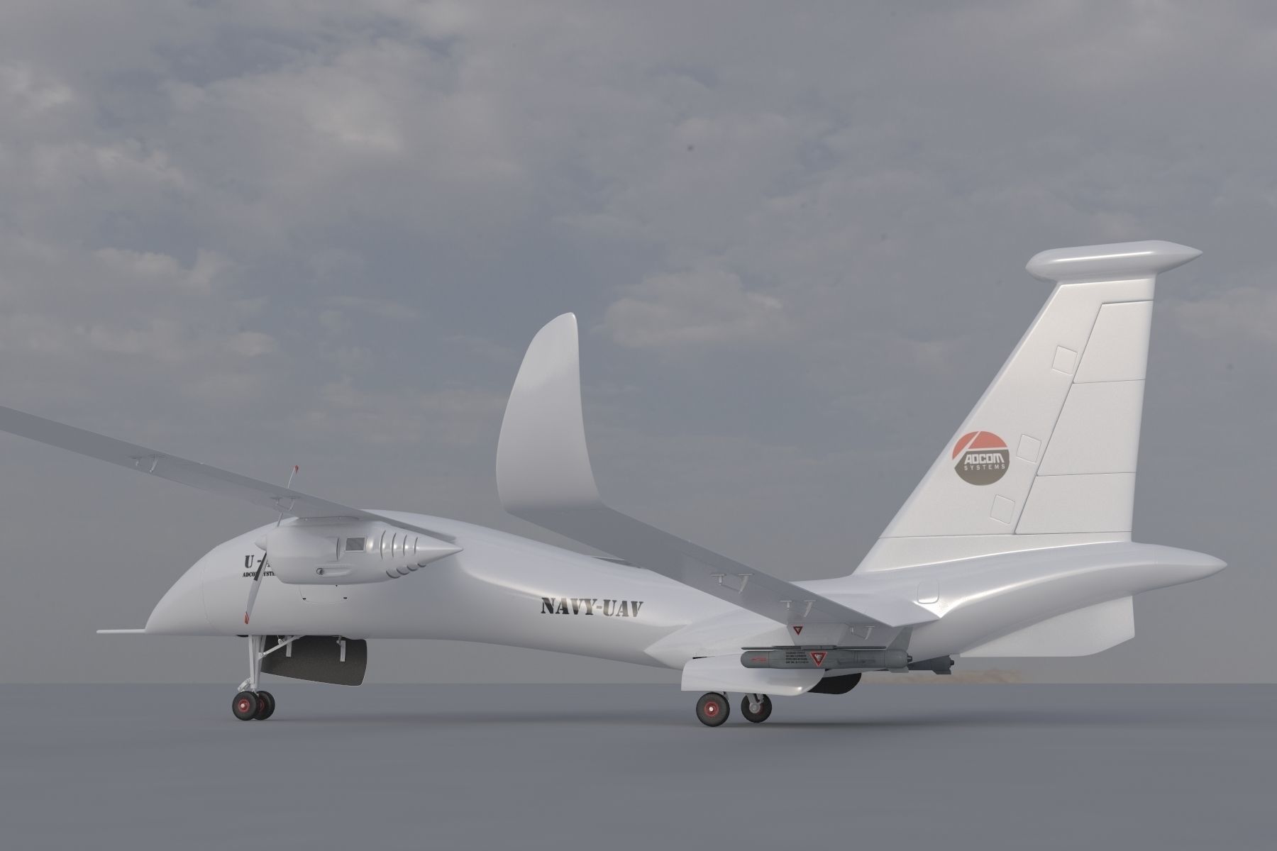ADCOM United 40 Drone 3D model_9
