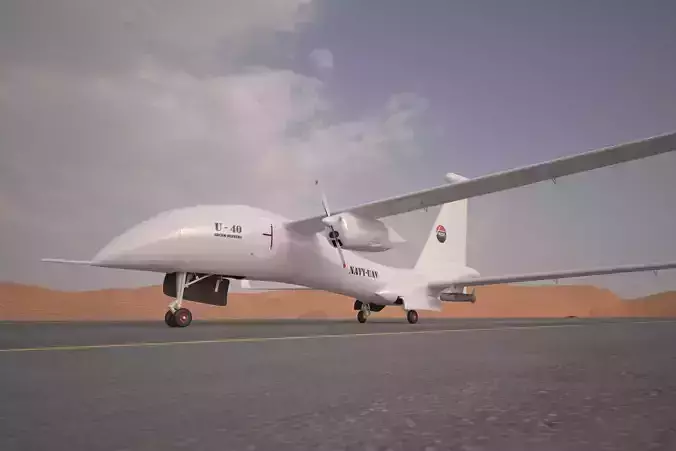   ADCOM United 40 Drone 3D model