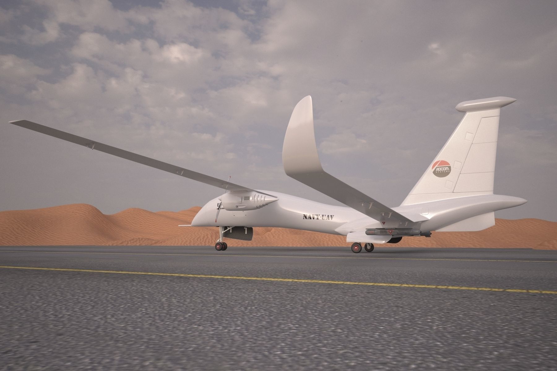 ADCOM United 40 Drone 3D model_2