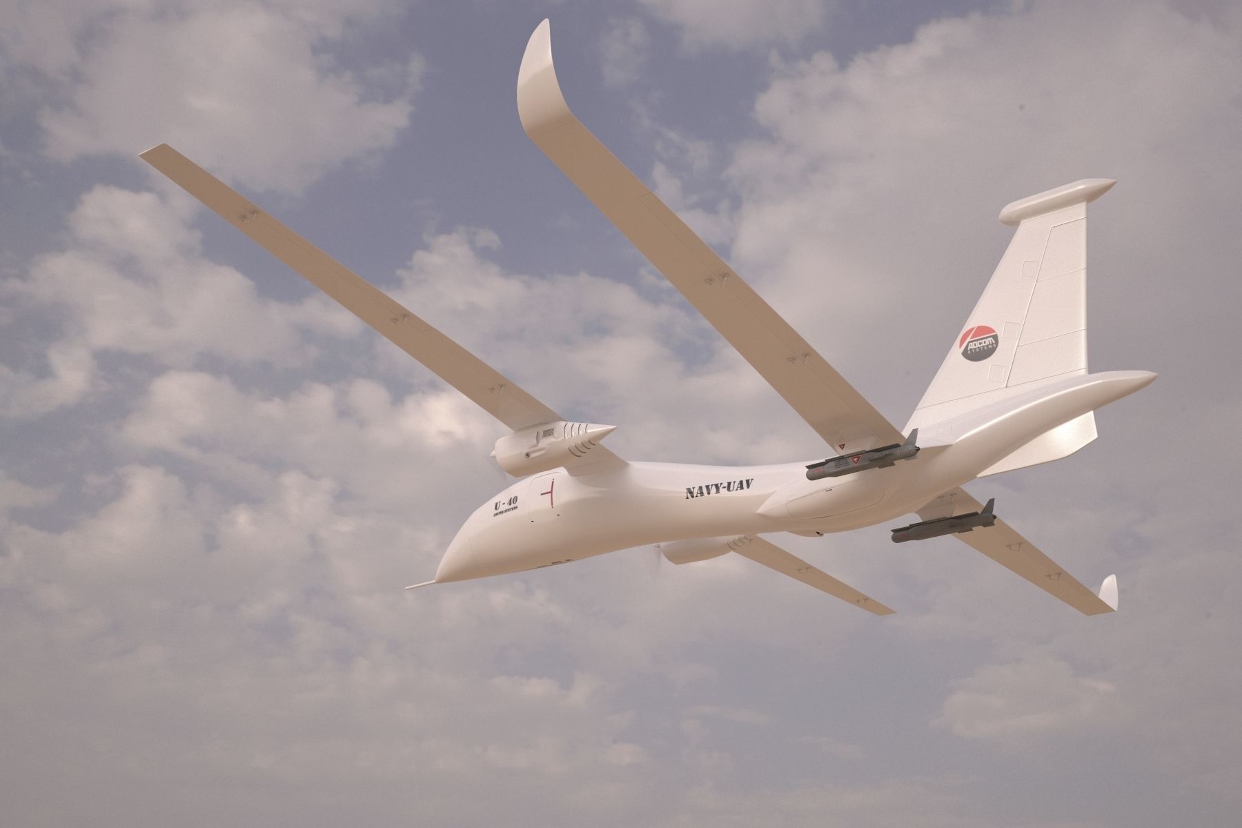ADCOM United 40 Drone 3D model_8
