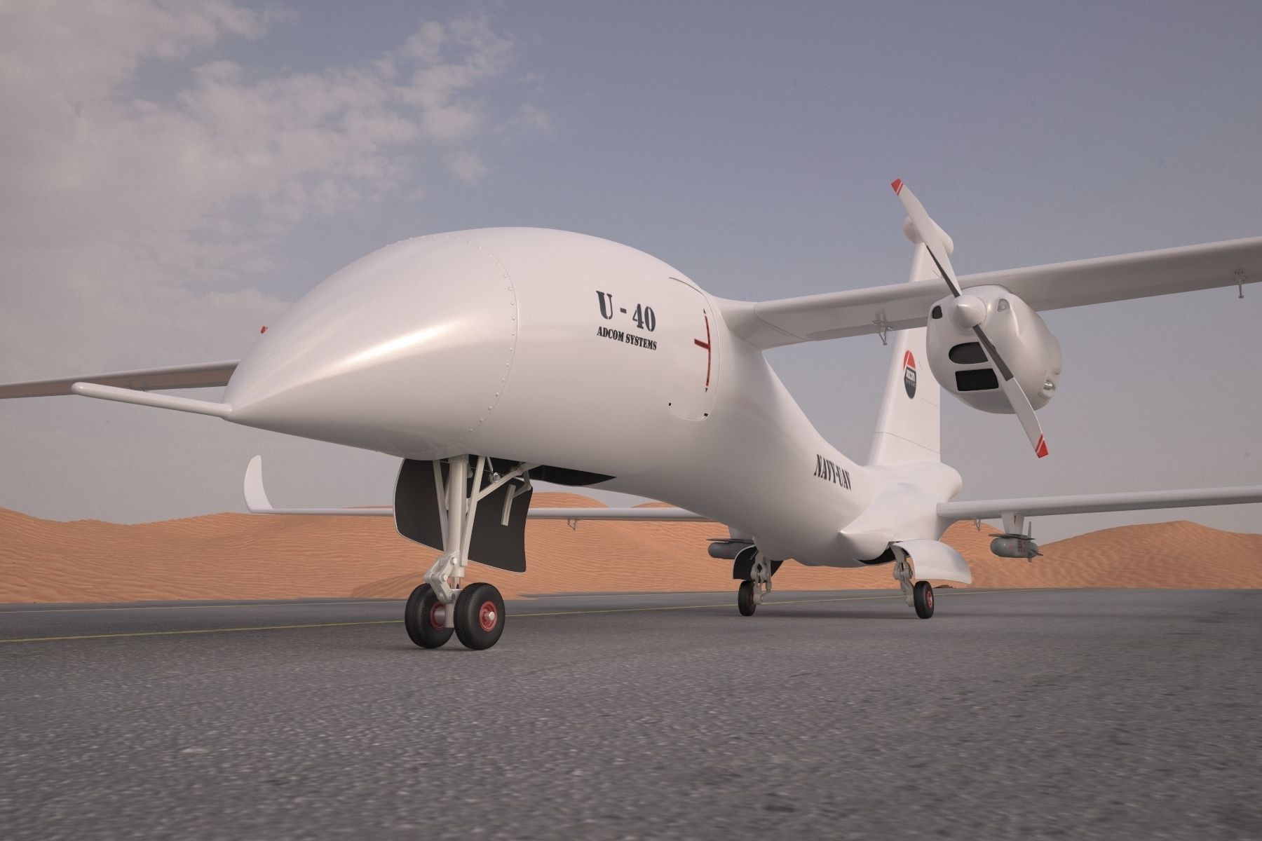 ADCOM United 40 Drone 3D model_1