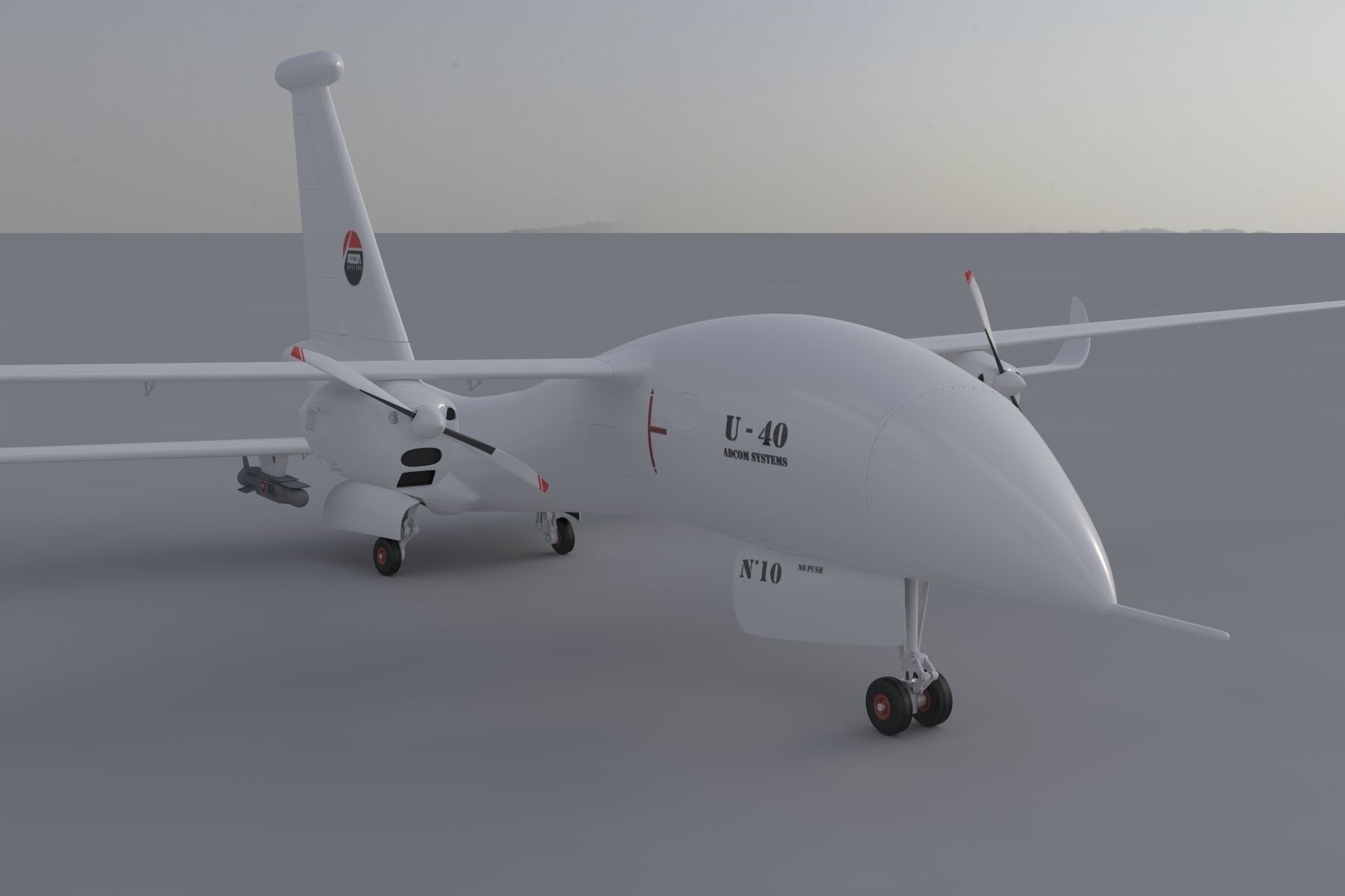 ADCOM United 40 Drone 3D model_21
