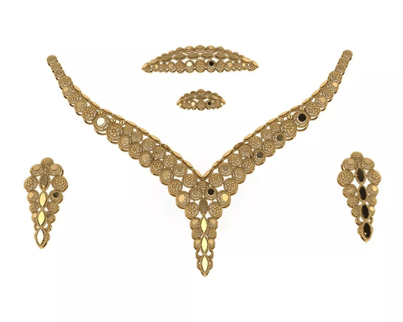 Necklace and Earring Sets 3D print model