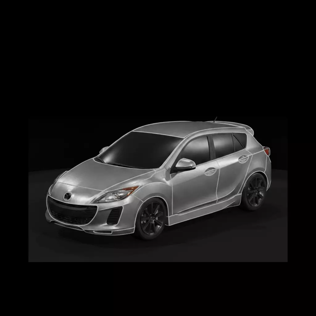 Mazda 3 Hatchback 2011 3D print model