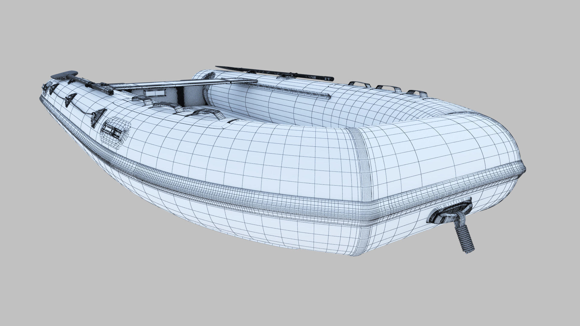 3D Boat inflatable 3D model_3