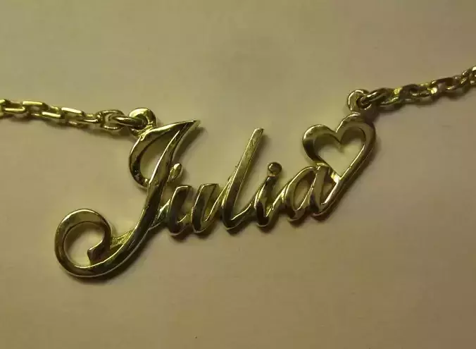 Julia name pendant