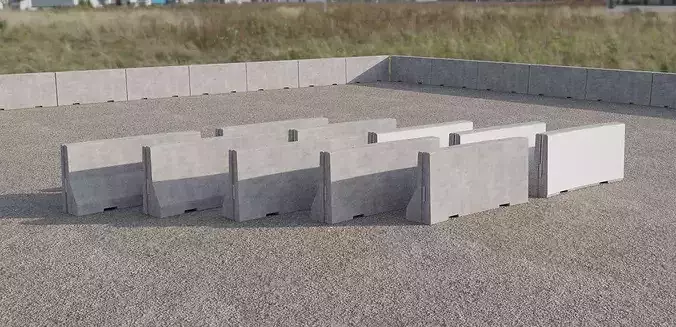 Concrete Barriers Type L 130x300 