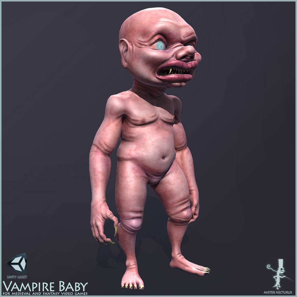 Baby Vampire Light Vershion Low-poly 3D model_3