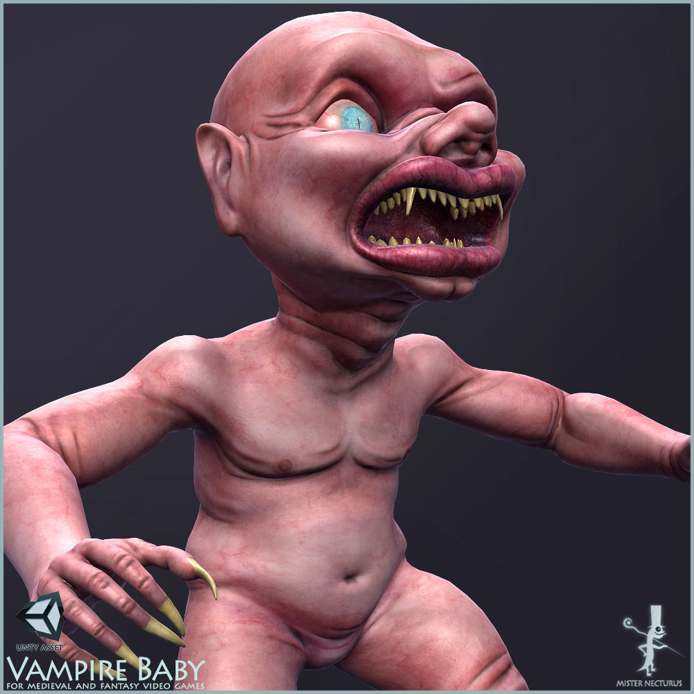 Baby Vampire Light Vershion Low-poly 3D model_4