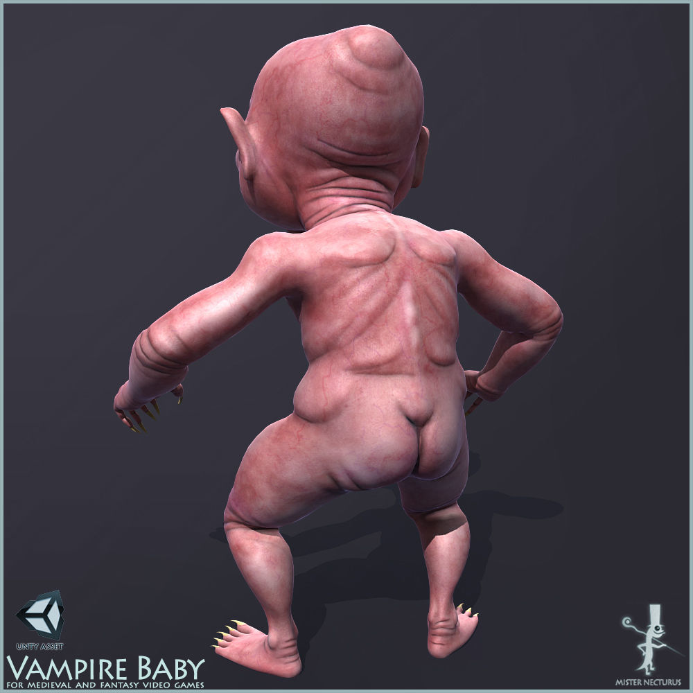 Baby Vampire Light Vershion Low-poly 3D model_2