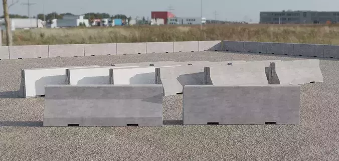 Concrete Barriers Type L 100x300 