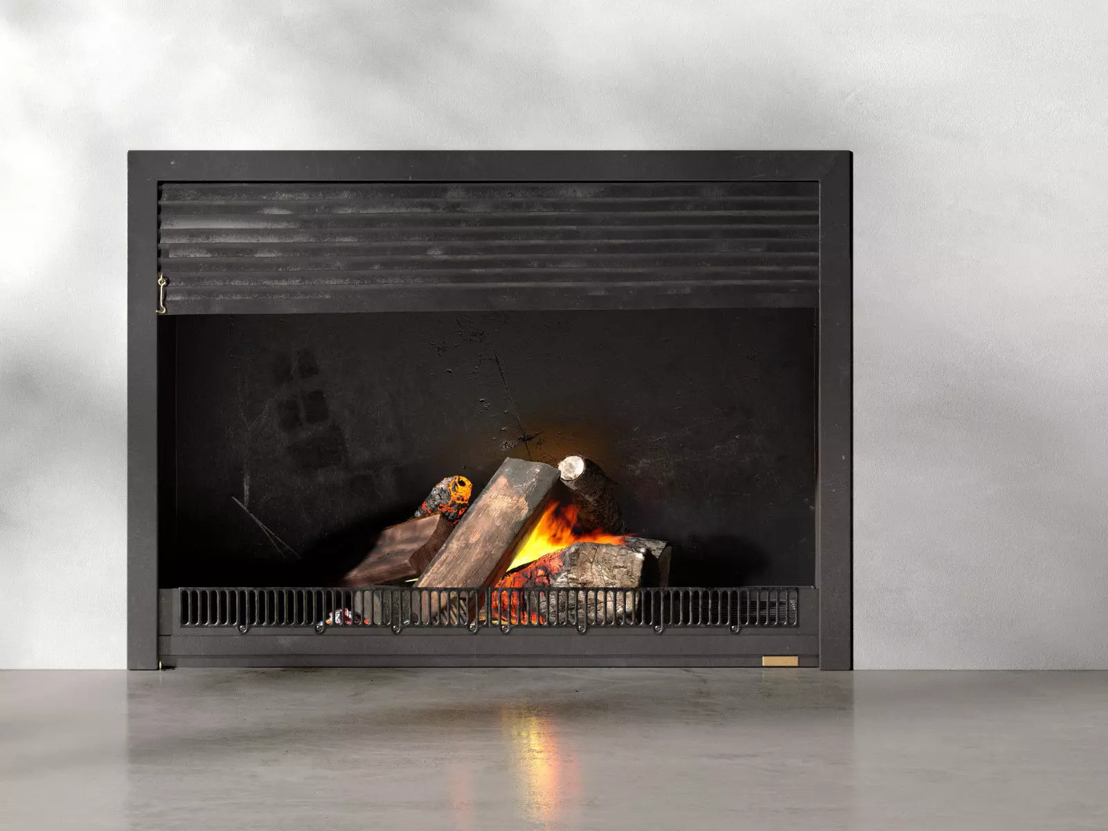 Fireplace with Door 3D model_0