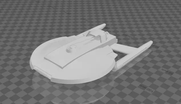 Poseidon class star ship from the Romulan wars 3D print model