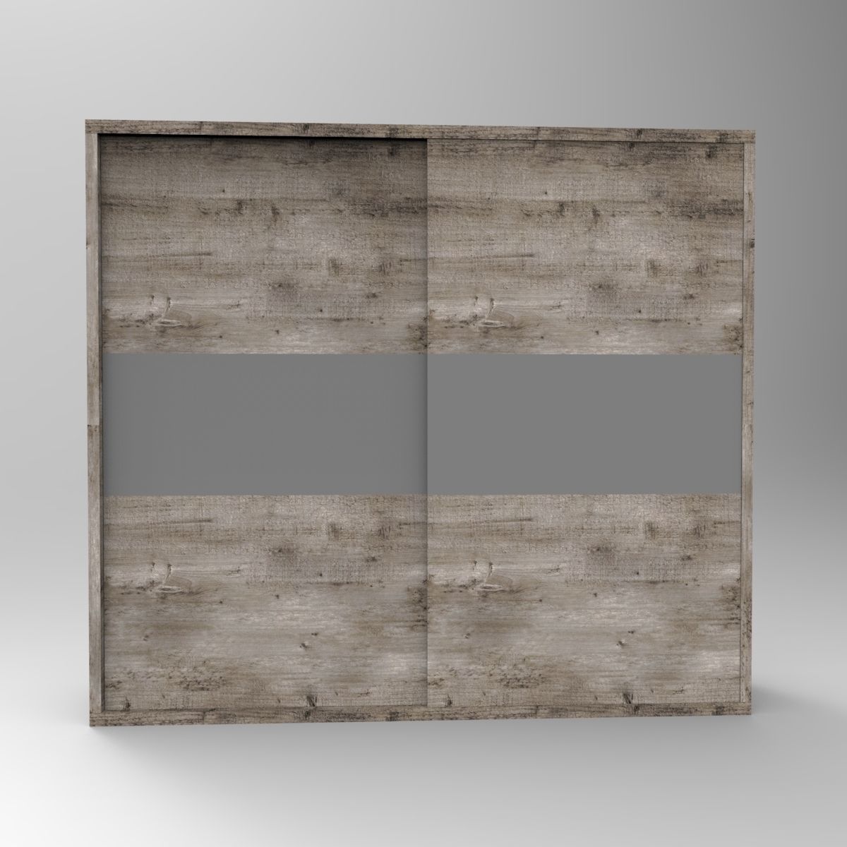 wardrobe-sliding-doors wooden wardrobe with shelves and drawers Low-poly 3D model_1