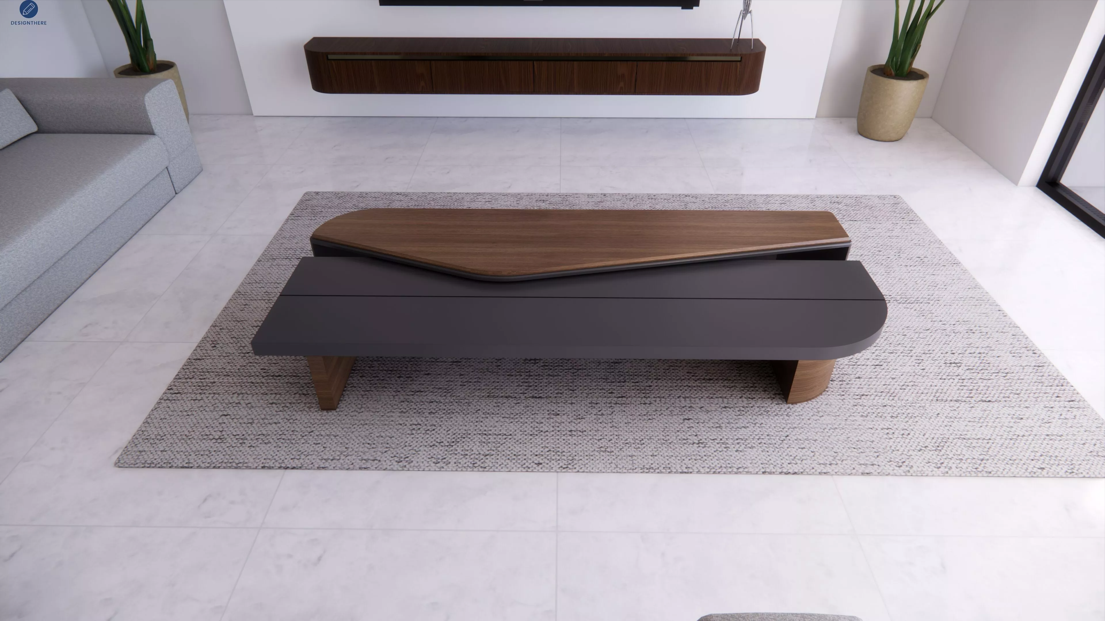 blueprint and hi quality coffee table Free 3D model