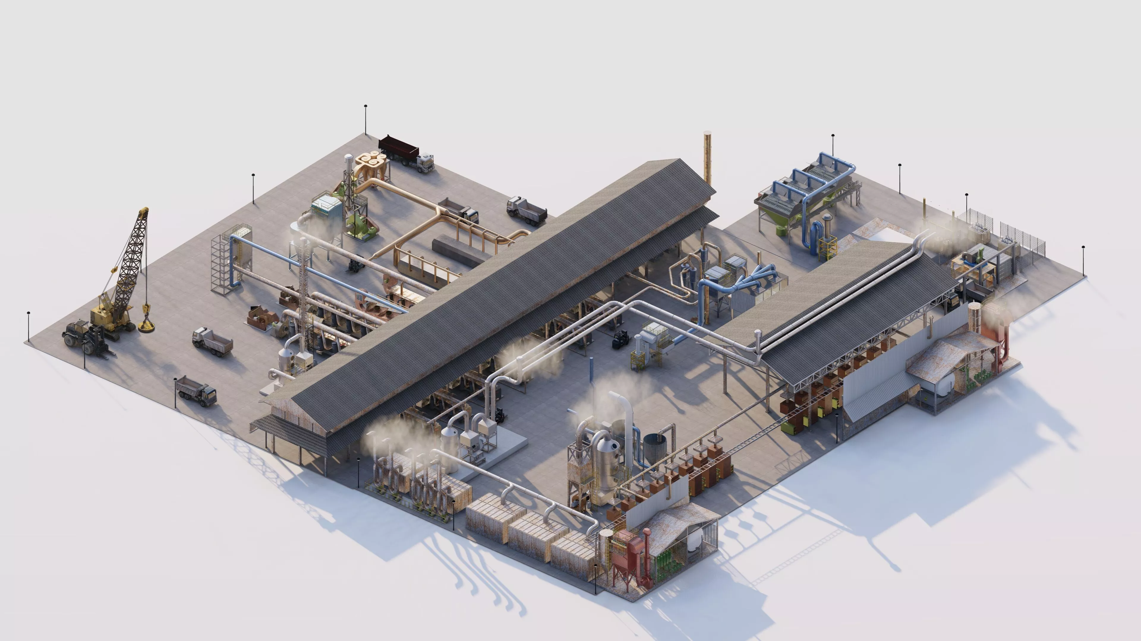 Industrial Factory-Factory building 3D model