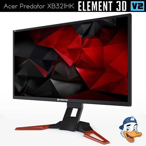 Acer Predator XB321HK for Element 3D 3D model