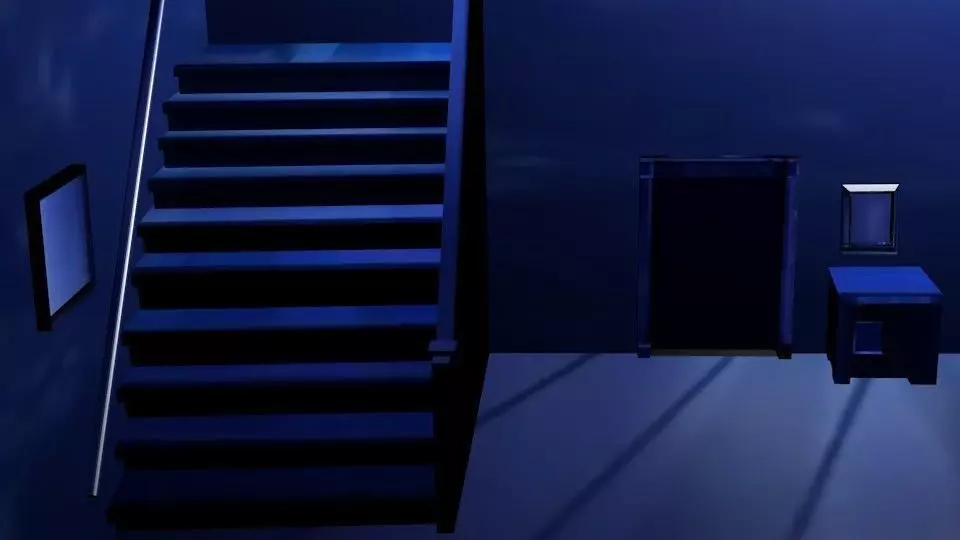 Inside HOuse Low-poly 3D model_0