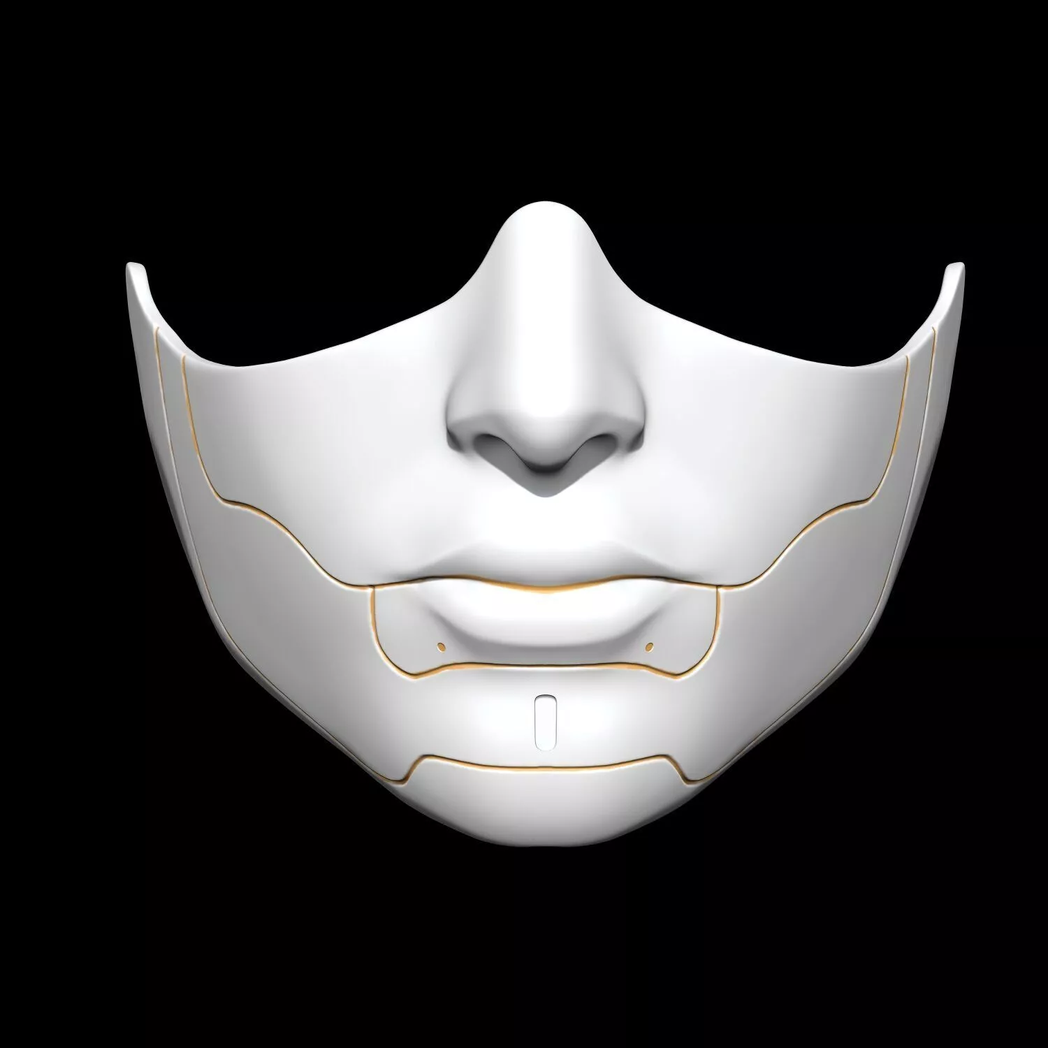 Cyberpunk Half Face mask 3D print model