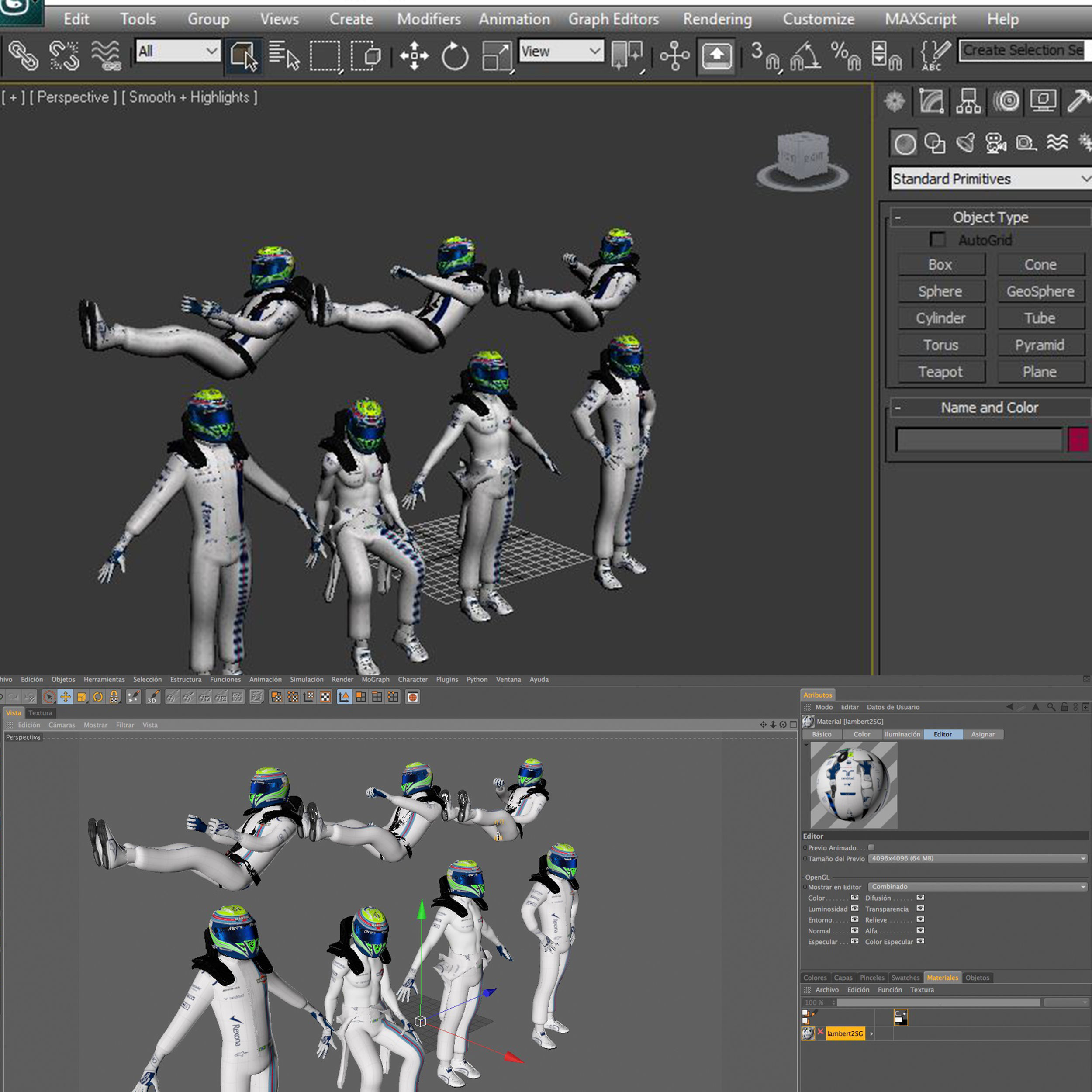 Felipe Massa 2017 Low-poly 3D model_12