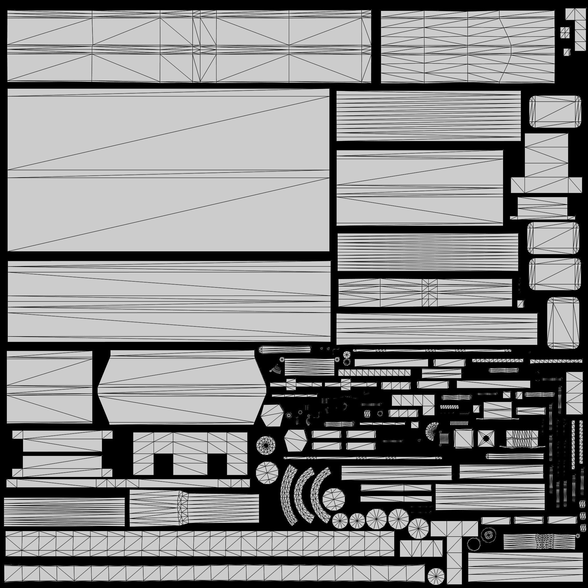 Wooden Carts modular asset pack Free low-poly 3D model_9