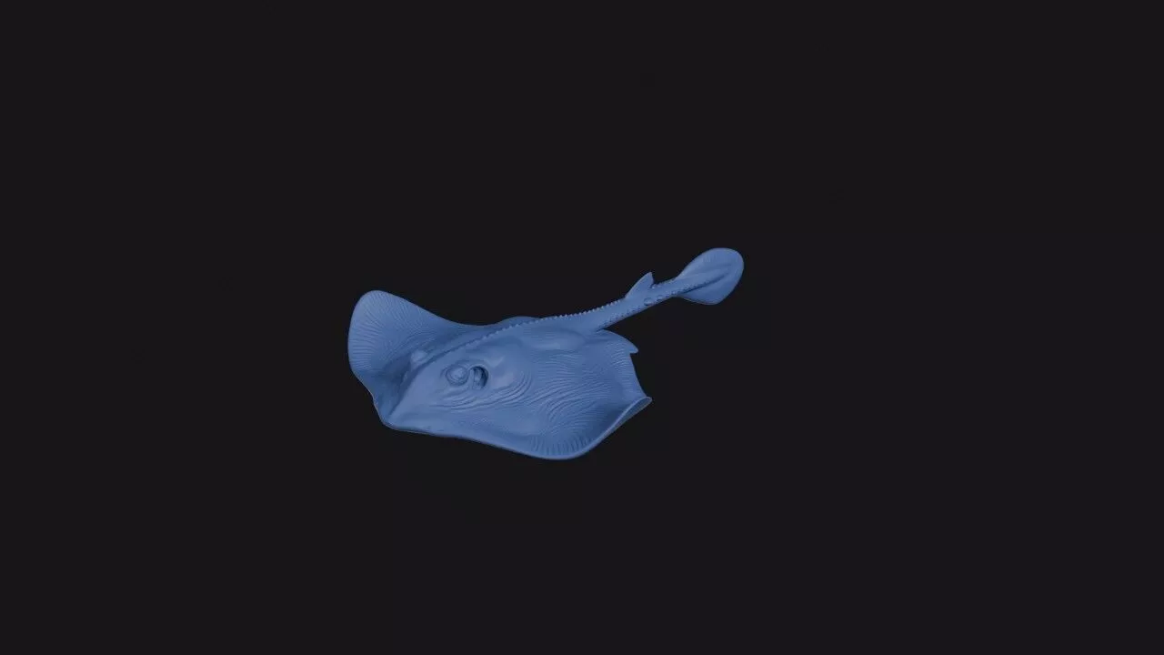Yellow Stingray 3D print model