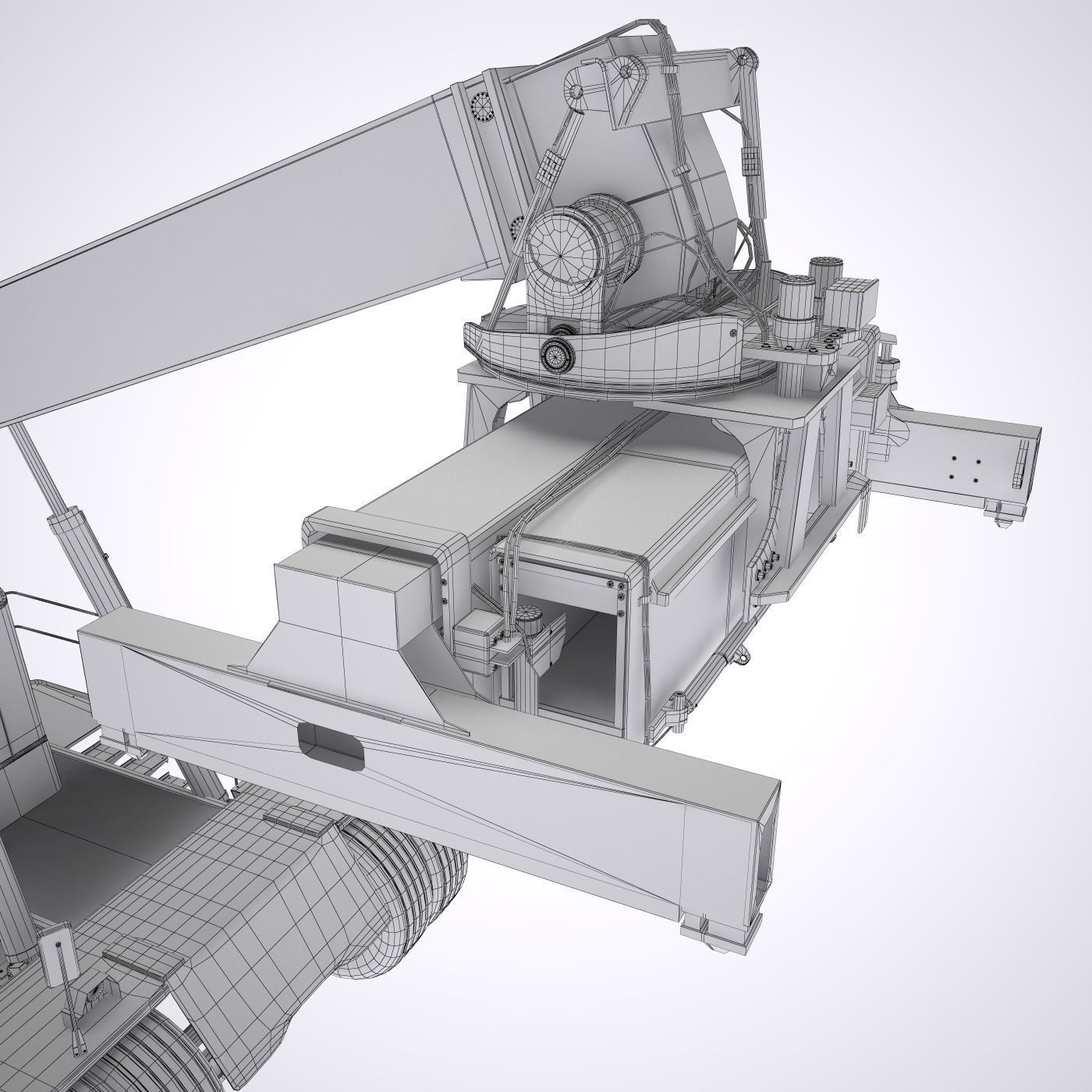 Crane Mobile Grab 3D model_4