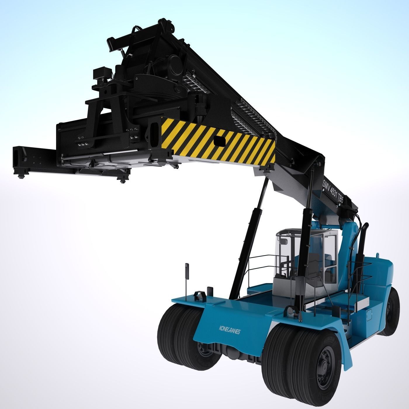 Crane Mobile Grab 3D model_2