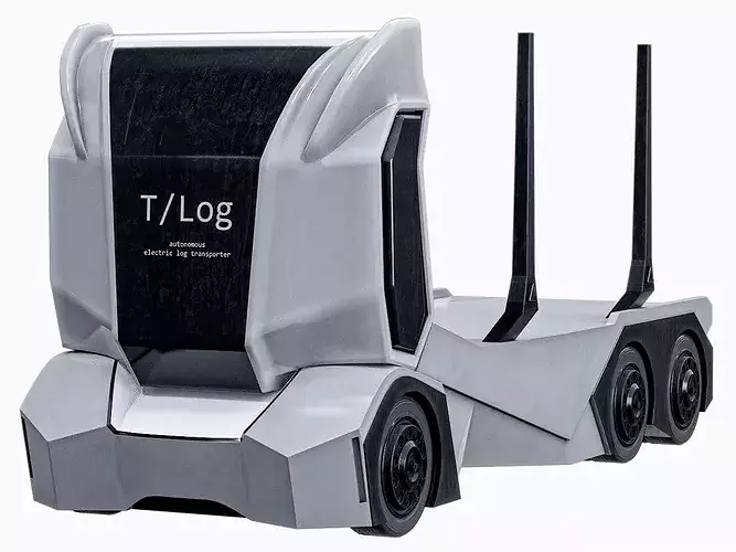 Einride Electric Autonomous Robotic Logging Truck PBR