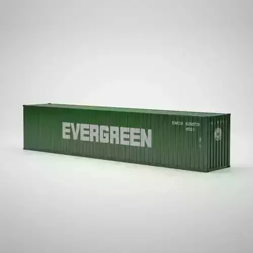 Cargo Container - EVERGREEN - Contenedor de carga 3D model