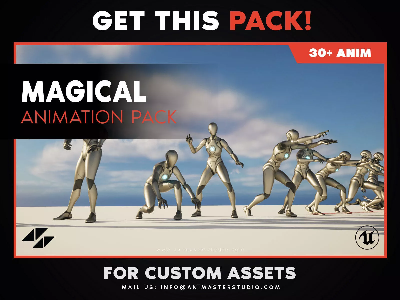 Magical Spell Animation Pack 3D model