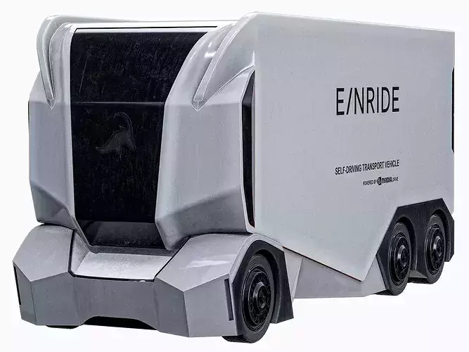 Einride Electric Autonomous Robotic T-Pod Cargo Truck PBR