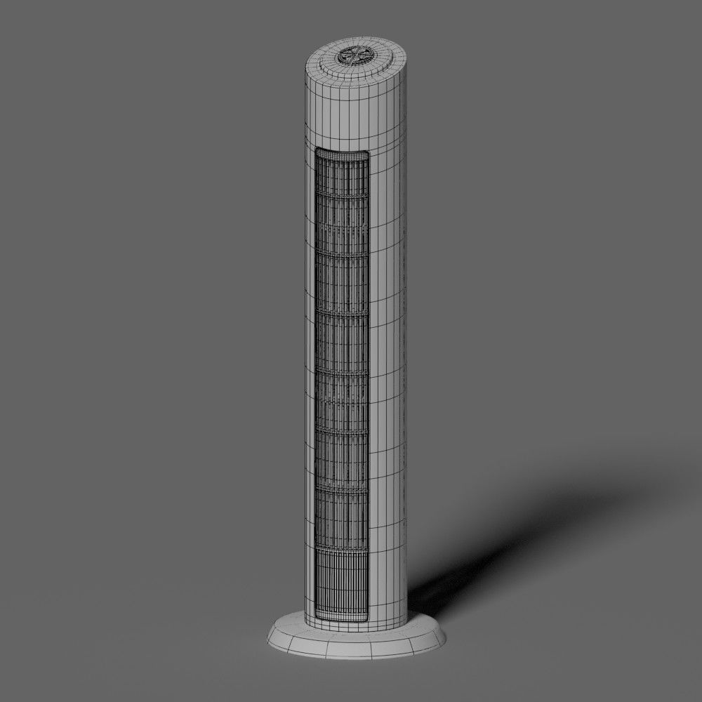 Tower Fan 3D model_2