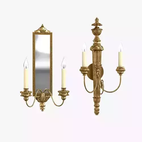 Vaughan Granville and Saltram wall light 3D model