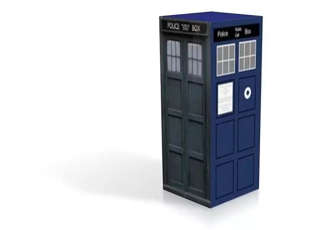 Tardis model 2 part for color printing version 1 Free 3D print model