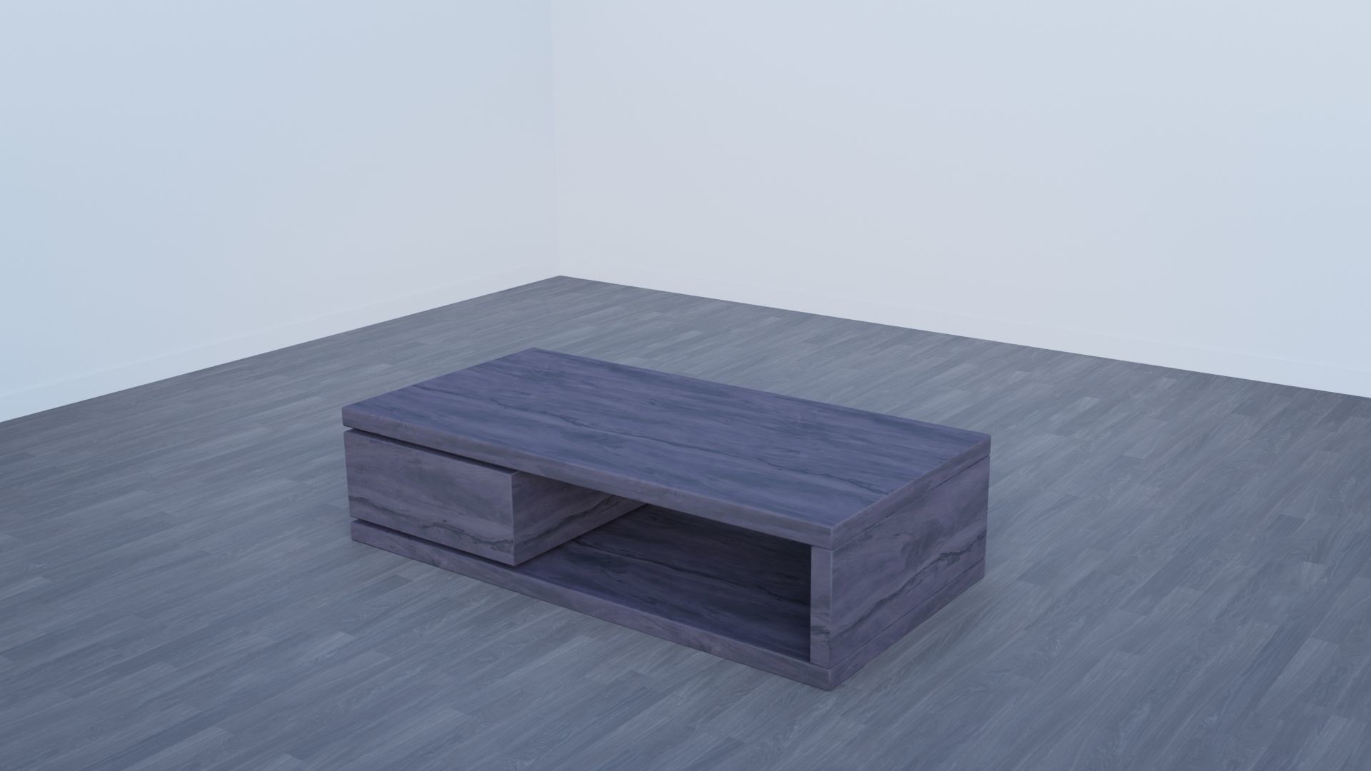 Sofa and Coffee Table Collection Low-poly 3D model_2
