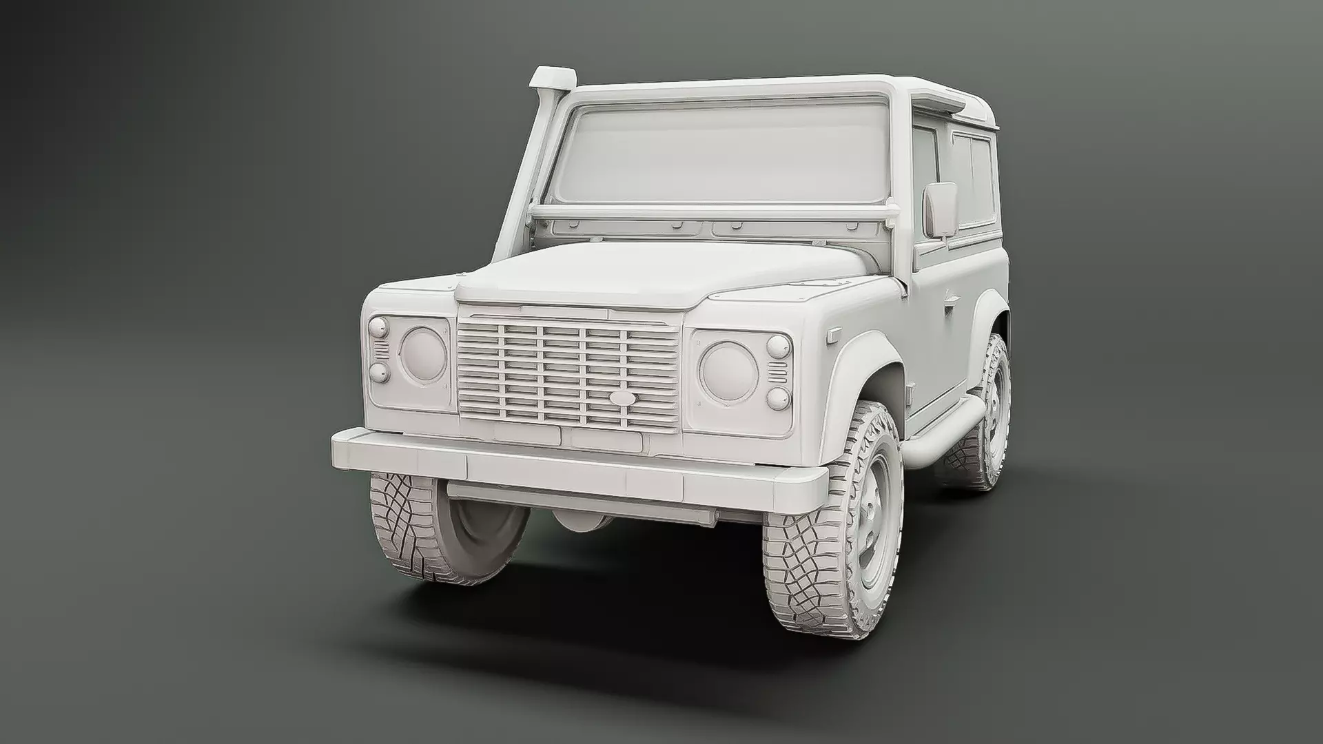 997 Land Rover Defender 90 Roz 3D print model