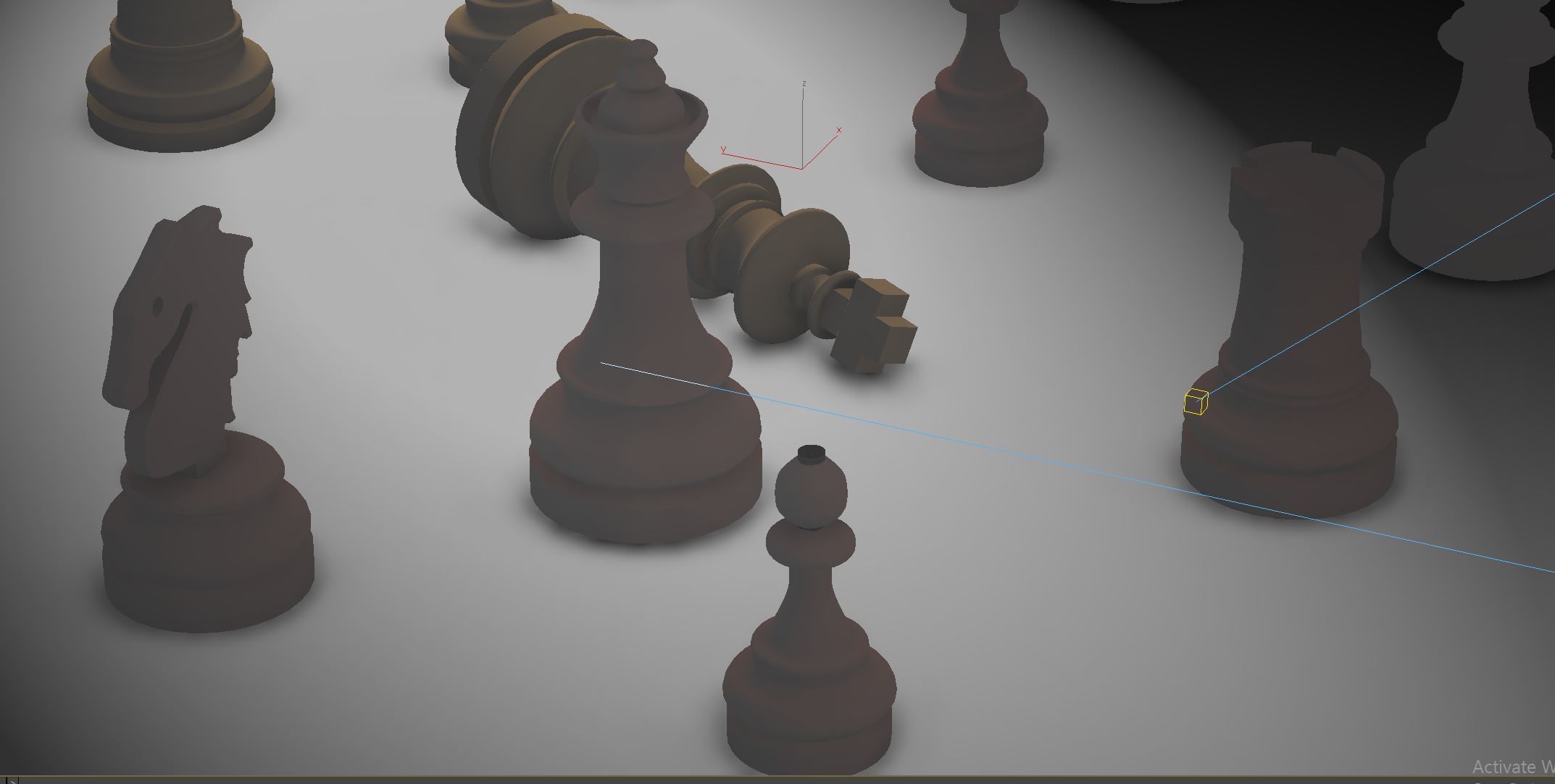 Chess pieces 3D model 3D model_4