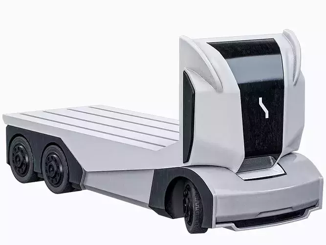 Rigged Einride Electric Autonomous Robotic Base Truck PBR