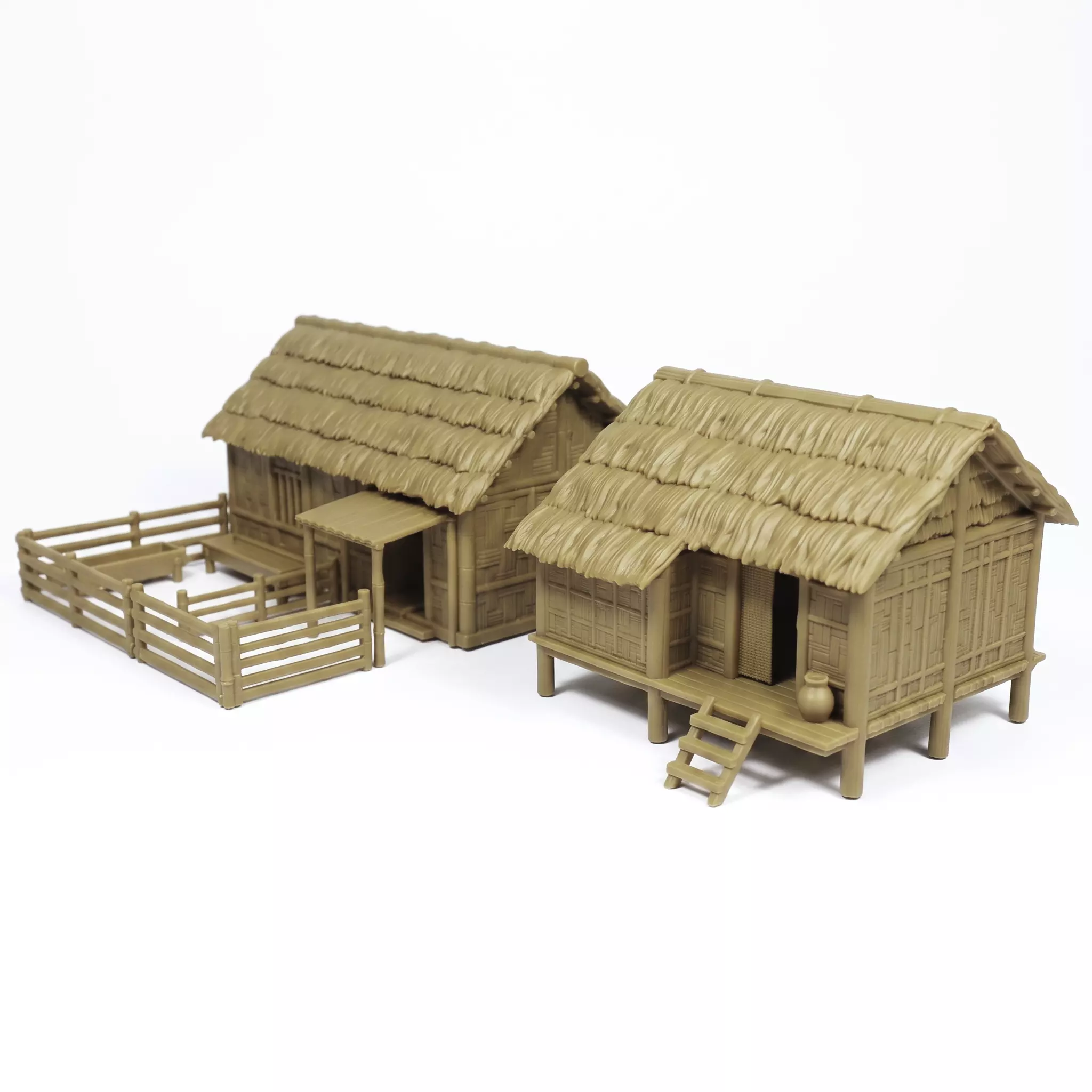 Vietnamese village houses 3D print model