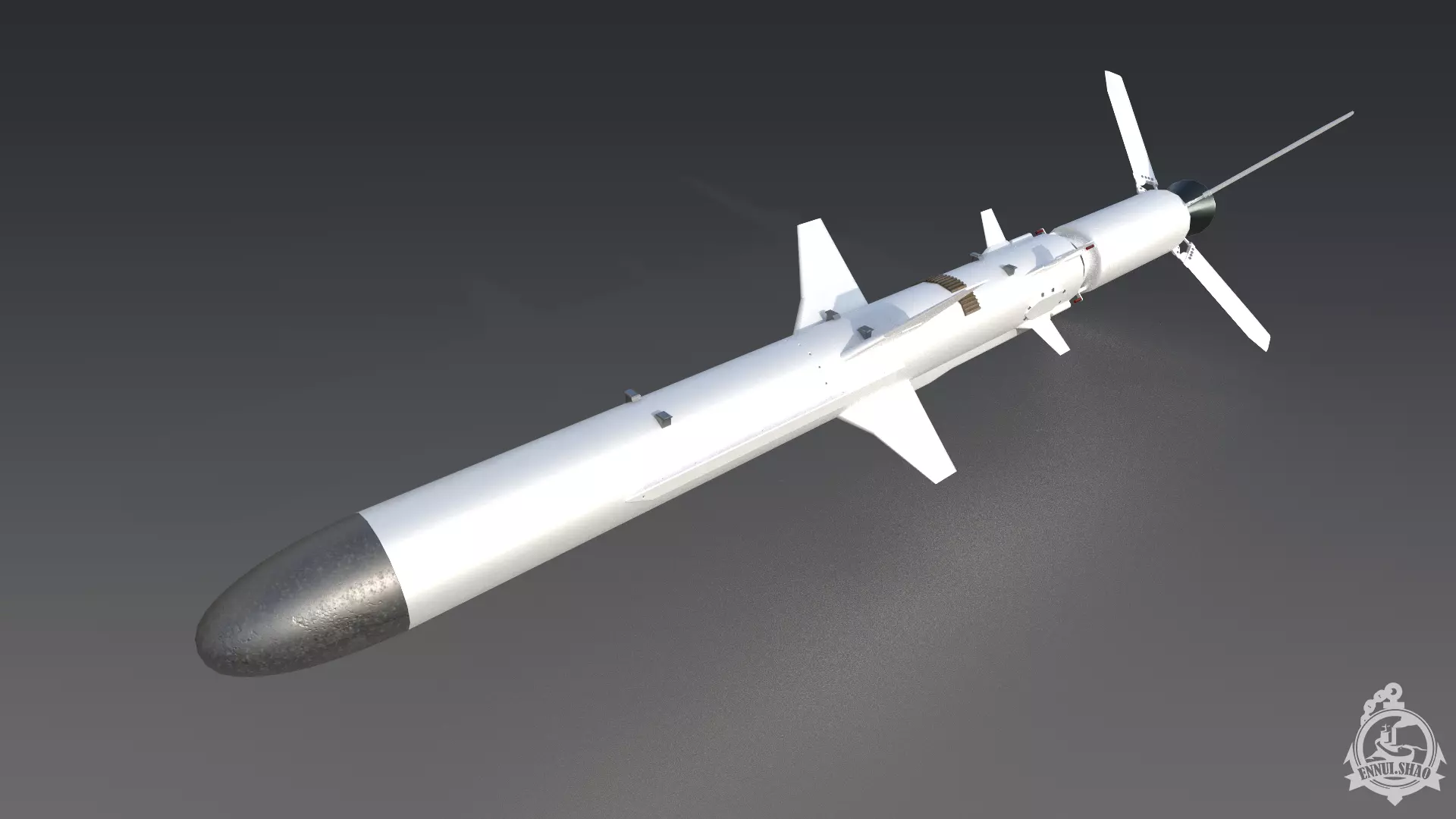 R-360 Neptune Missile gameready Low-poly 3D model